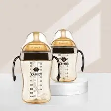 Bình Sữa Kamidi Silicone màu nâu 150ml